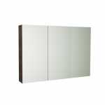 Evie Dark Brown PVC 1200 Mirror Cabinet